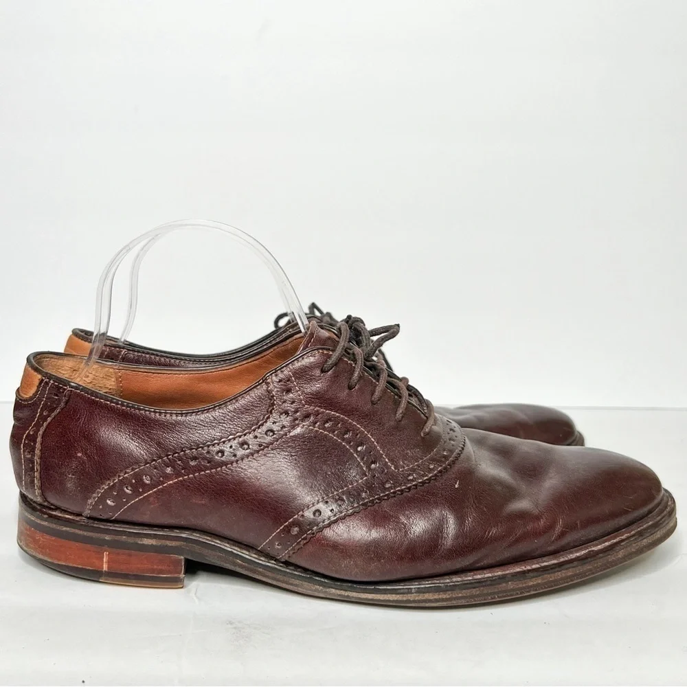 Johnston & Murphy Brown Leather Oxfords Dress Shoes Size 10 Men’s